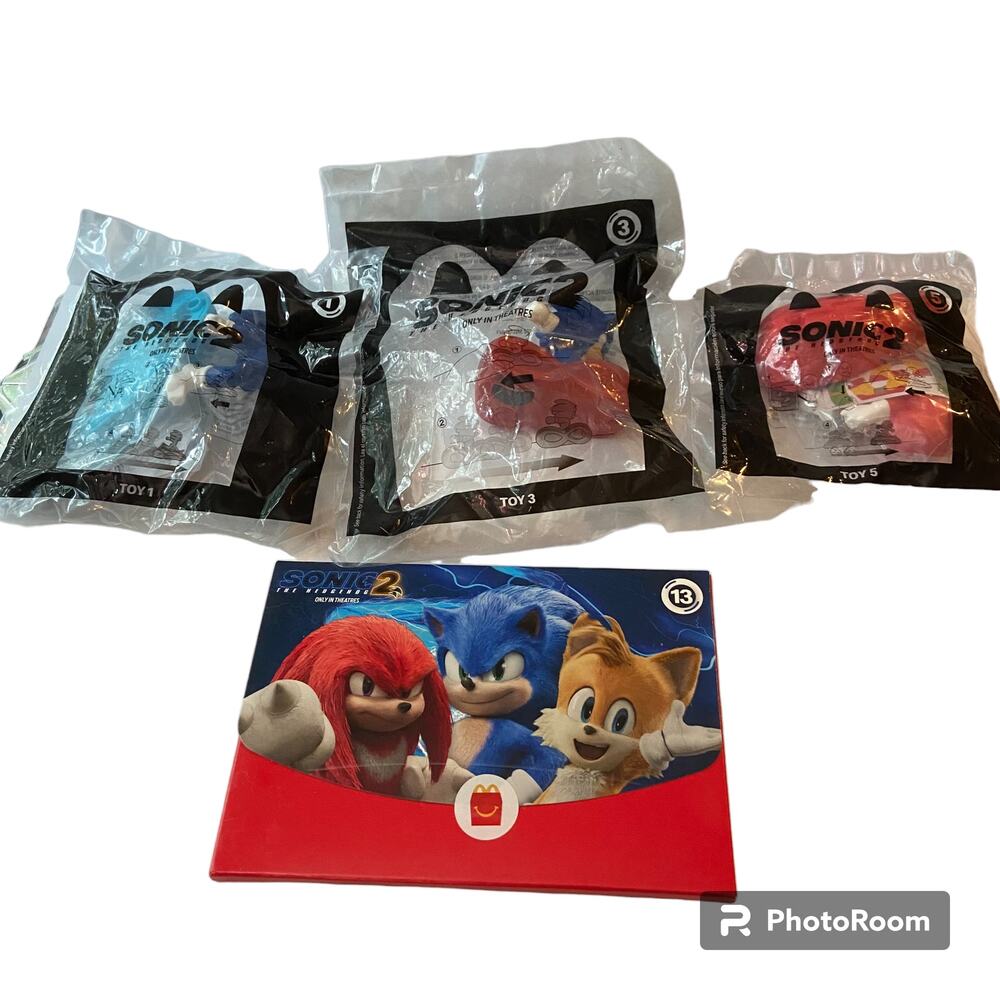 Sega Sonic 2 McDonalds Happy Meal Toy 2022 Variety Pack 1 3 5 13 Fast Food